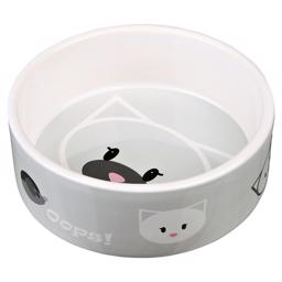 Trixie Cat Bowl Keramisk Design MIMI Mus grå 300ml